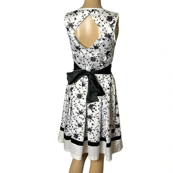 50’s,Satin look,why women kill,dress,cut out,Shiny,bow wrap,sleeveless,retro - Picture 5 of 16